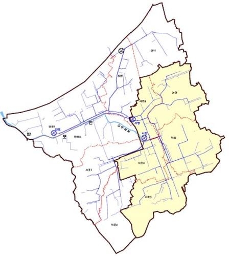 This map shows an area around Gangnam Station. (Seoul Metropolitan Government)