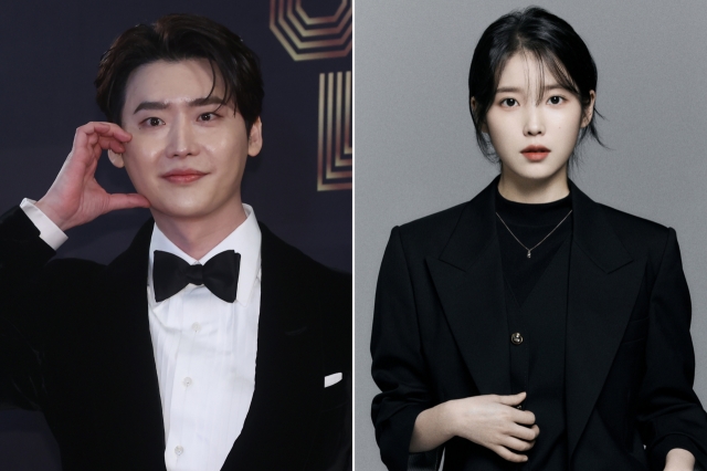 Lee Jong-suk (left) and IU (Yonhap, Edam Entertainment)