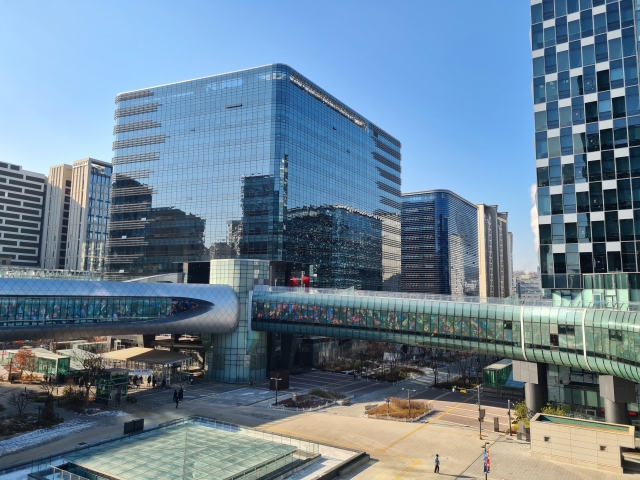 The Pangyo Station area in Bundang-gu, Seongnam, Gyeonggi Province. (Kim So-hyun /The Korea Herald)