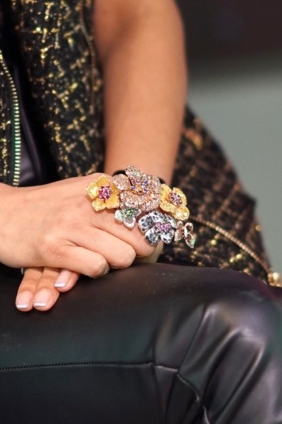 Paya Shah, founder of L’Dezen, is seen wearing the brand's jewelry in Seoul, Tuesday. (Damda Studios)