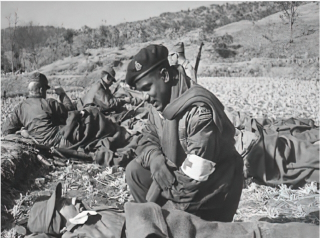 Lt. Col. Dr. Arcot G Rangaraj performing his duty as part of 60 Para Field Ambulance medical unit. (Indian Embassy in Seoul)