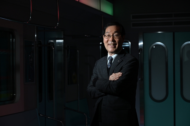 Kim Jang-sil, president of the Korea Tourism Organization, poses at HiKR Ground, a promotional hall for Korea tourism, located at the Korea Tourism Organization Seoul Center in central Seoul, Friday. (Im Se-jun/The Korea Herald)