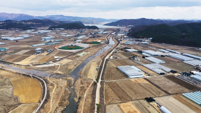 A photo shows an area of Namsa-eup, Yongin-si, Gyeonggi Province, designated as a large-scale system semiconductor national industrial complex on Wednesday. (Yonhap)