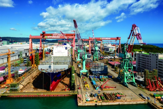 Hyundai Heavy Industries' shipyard in Ulsan (Hyundai Heavy Industries)