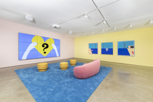 An installation view of 