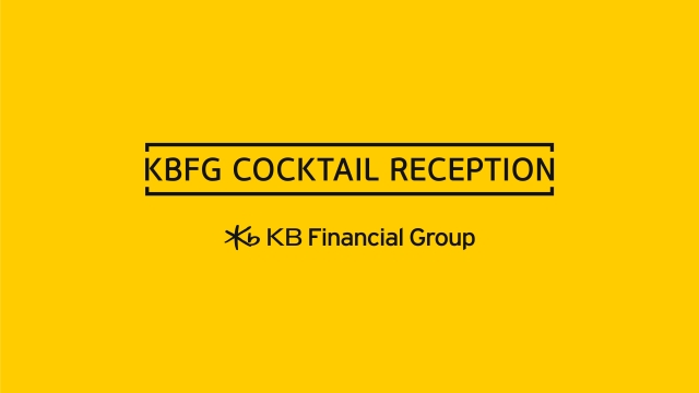 KB Financial Group's Cocktail Reception is scheduled to be held on Thursday. (KB Financial Group)