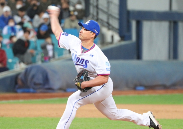 Samsung Lions reliever Oh Seung-hwan. (Yonhap)