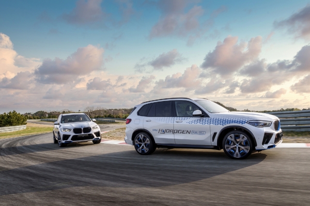 BMW's hydrogen-powered pilot model, the iX5 Hydrogen (Herald DB)