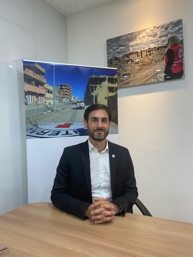 Olivier Ray, director for mobilization, movement and partnerships at the International Committee of the Red Cross (ICRC), poses for a photo at the ICRC Seoul office on June 9, in this photo provided by the ICRC. (PHOTO NOT FOR SALE) (Yonhap)