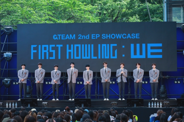 Boy band &Team holds a media showcase event for the group's second EP, 