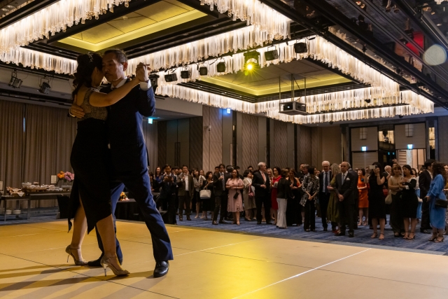 Artists perform dance at Argentina's Independence Day at Four Seasons Hotel in Jung-gu, Seoul on Thursday. (Embassy of Argentina in Seoul)