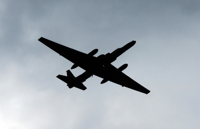 A U-2S Dragon Lady, a US high-altitude intelligence, surveillance and reconnaissance aircraft, takes off from the US' Osan Air Base in Pyeongtaek, 60 kilometers south of Seoul. (Yonhap)