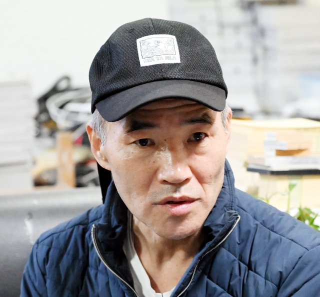 Lee Rae-jin, the older brother of the fisheries official killed by North Korea, speaks to The Korea Herald during an interview in April 2022. (Park Hyun-koo/The Korea Herald)