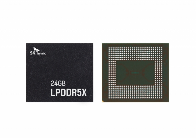 SK hynix's 24-gigabyte low-power double data rate 5 eXtended mobile DRAM (SK hynix)