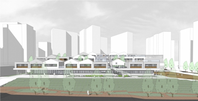 A conceptual drawing of Singil Middle School by architect Lee Hyun-woo (Lee Hyun-woo)