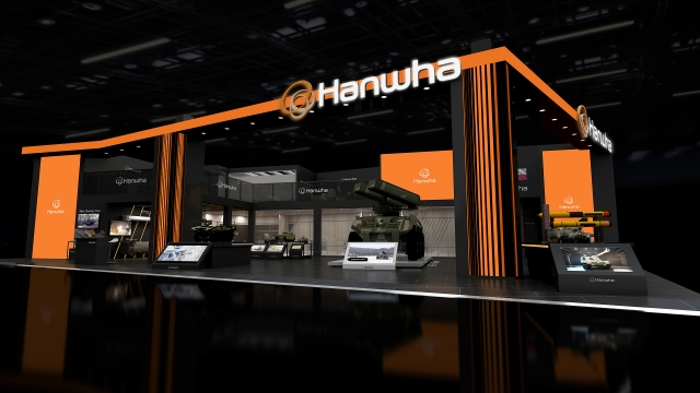 Hanwha Aerospace’s exhibition booth in the International Defense Industry Exhibition, or MSPO, scheduled to be held from Tuesday to Friday at Centre d’expositions de Kielce in Poland (Hanwha Aerospace)