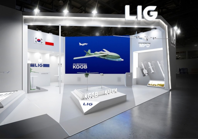 LIG Nex1’s exhibition booth at the International Defence Industry Exhibition (MSPO), scheduled to be held from Tuesday to Friday at Centre d’expositions de Kielce in Poland. (LIG Nex1)