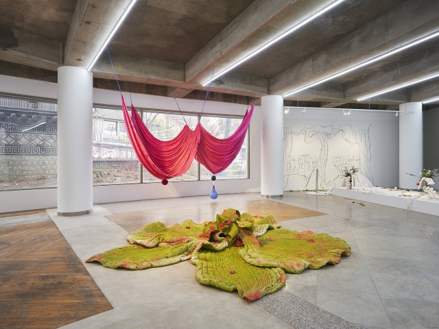 An installation view of the group exhibition 