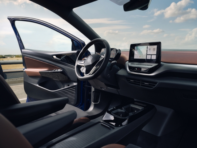 The interior of the 2023 Volkswagen ID.4 (Volkswagen Korea)