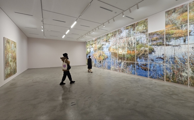 An installation view of 