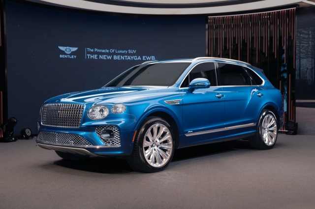 Bentley Motors's new flagship SUV Bentley Bentayga EWB, which was launched in the Korean market last December. (Bentley Motors Korea)