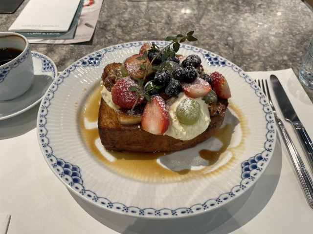 Laurus Blanc's signature French toast (Kim Da-sol/The Korea Herald)