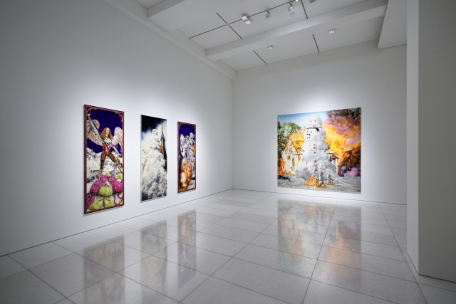 An installation view of 