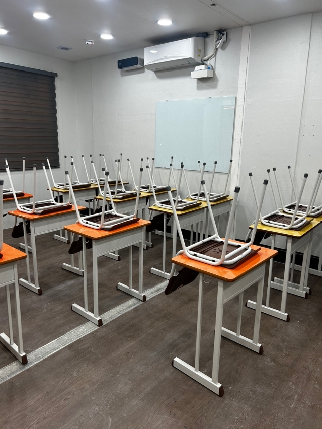 An English hagwon classroom