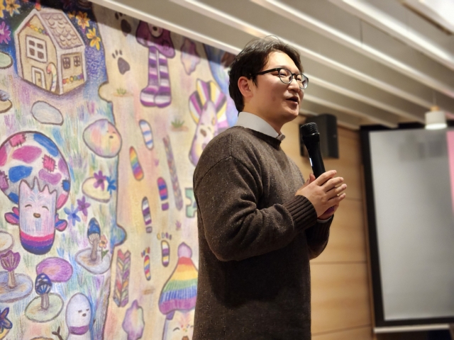 Lee Dong-hwan, a former Methodist pastor at his church in Suwon (Lee Dong-hwan)