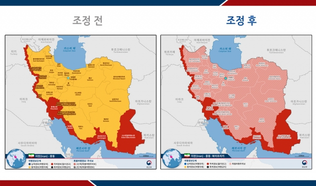 Formerly under Travel Alert Level 2 (Yellow Alert), the now-upgraded Special Travel Advisory is equivalent to Travel Alert Level 3, urging nationals to evacuate designated areas unless in an emergency and to defer or cancel planned trips. (Ministry of Foreign Affairs)