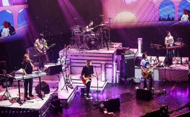 Xdinary Heroes performs during the “Closed beta ver. 6,” at Yes24 Live Hall, Gwangjin-gu, Seoul, Sunday. (JYP Entertainment)