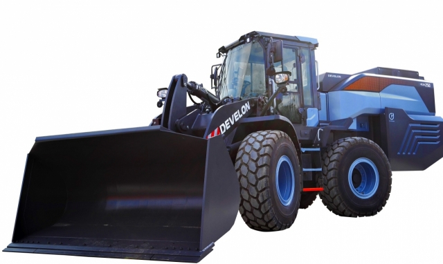 HD Hyundai Infracore’s fuel-cell electric wheel loader, the DL250-FCEV (HD Hyundai XiteSolution)