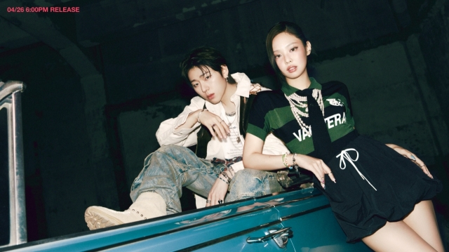 Zico (left) and Jennie of Blackpink (KOZ Entertainment)