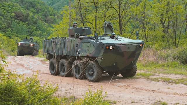 Hyundai Rotem's K808 White Tiger wheeled armored vehicle (Hyundai Rotem)