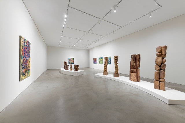 An installation view of 