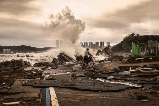 This photo, submitted to the World Meteorological Organization's 2024 Calendar Competition, shows Gyeongju, North Gyeongsang Province after Typhoon Hinnamnor hit South Korea in September 2022. (Courtesy of Korea Meteorological Organization)