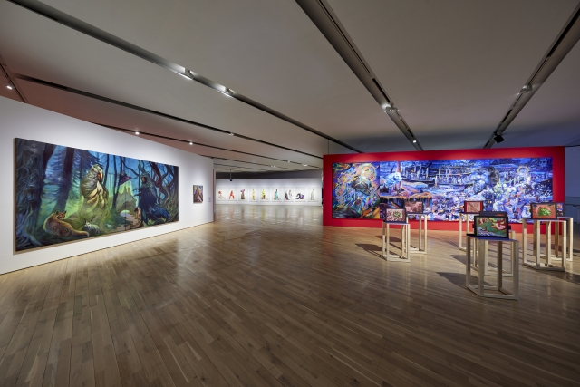 An installation view of 