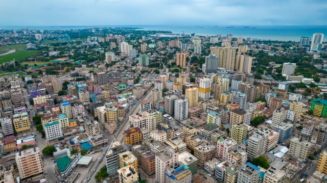 An aerial view of the city of Dar es Salaam in Tanzania (123rf)