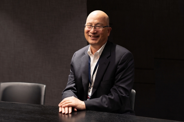 Steve Chien, an artificial intelligence engineer at NASA's Jet Propulsion Lab, speaks in an interview with The Korea Herald in Seoul on Thursday. (MIT Technology Review Korea)