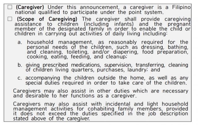 The announcement on implementing the pilot project for caregiver recruitment, released in May 2024, by the Department of Migrant Workers of the Philippine government and the Ministry of Employment and Labor of the Korean government.