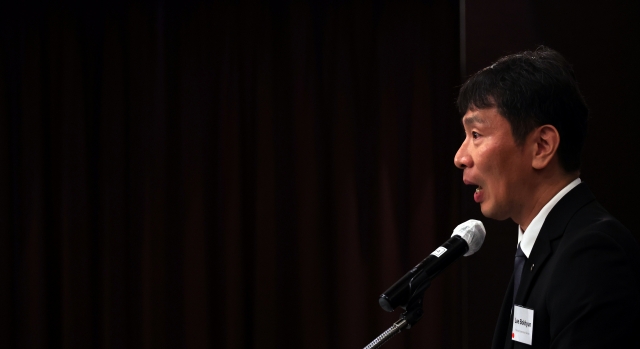 The Financial Supervisory Service Governor Lee Bok-hyun speaks during an event held in Seoul on Monday. (Yonhap)