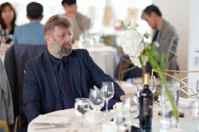 Polish Ambassador to South Korea Piotr Ostaszewski at The Korea Herald Global Business Forum 2024 in Seoul on Wednesday. (Damda Studio)