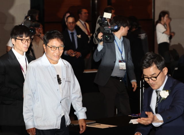 Lee attends the General Assembly of the International Confederation of Societies of Authors and Composers (CISAC) in Seoul, on May 30. (Yonhap)