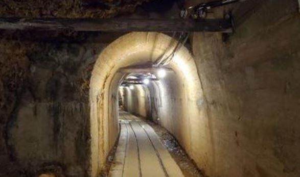 This undated photo shows a mine shaft built after the Meiji-era, in the Aikawa gold and silver mines in the Sado mine complex on the island of Sado, in Niigata Prefecture, Japan. (Yonhap)