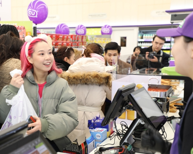 The first CU store in Kazakhstan opened within a shopping complex in Almaty in March. (BGF Retail)