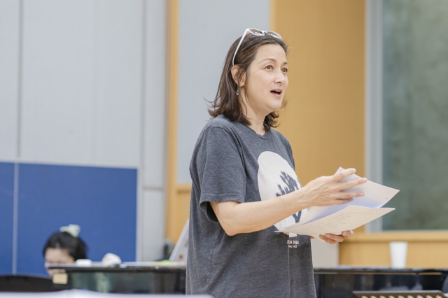 Director Kolleen Park is seen at the rehearsal for 