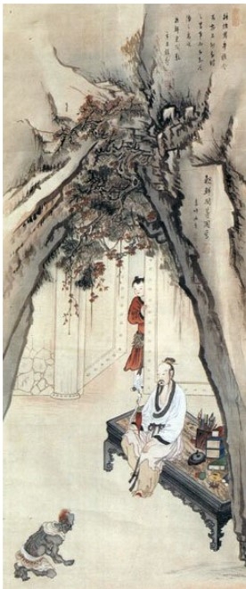 A “Legendary Scene” painting from 1811 by painter Sin Yun-bok (KHS)