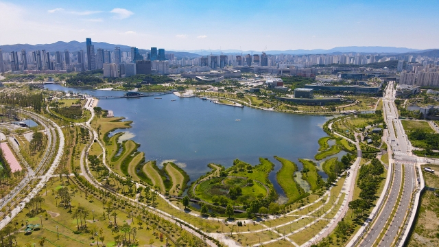 The landscape of Sejong Lake Park (Sejong City)