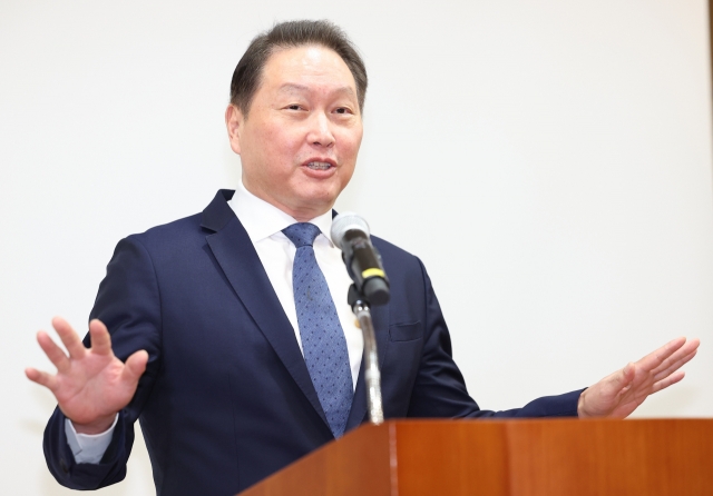 SK Group Chairman Chey Tae-won (Yonhap)