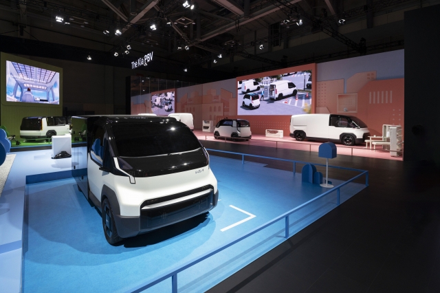 Kia's exhibition for purpose-built vehicles at the 2024 Busan International Mobility Show (Hyundai Motor Group)